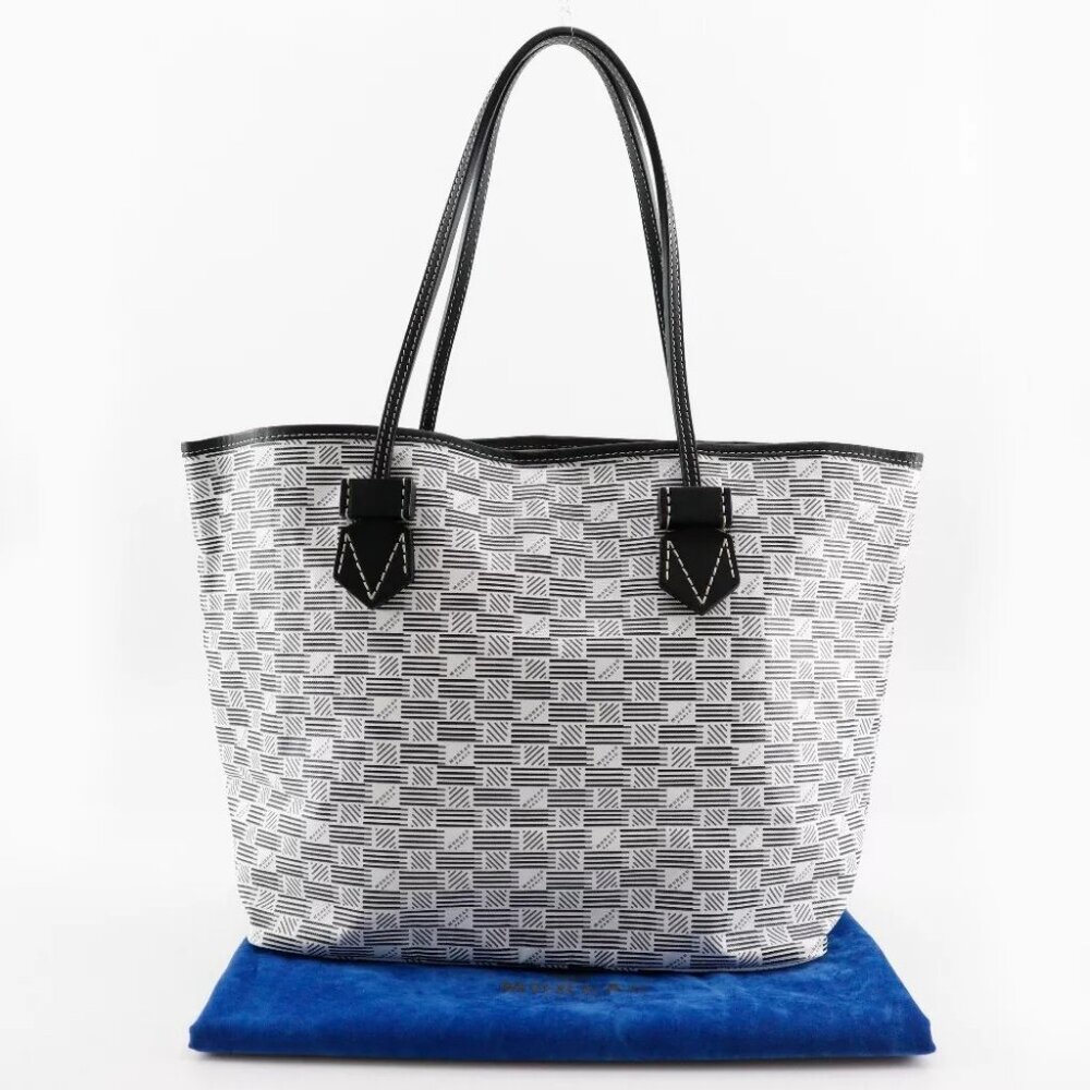 MOREAU PARIS Saint-Tropez MM Tote Bag White PVC unisex